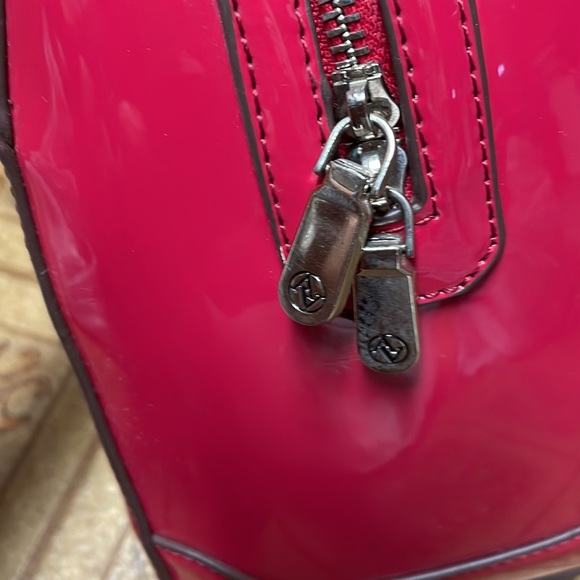 Adrienne Vittadini Patent Leather Dome Satchel - Picture 3 of 7